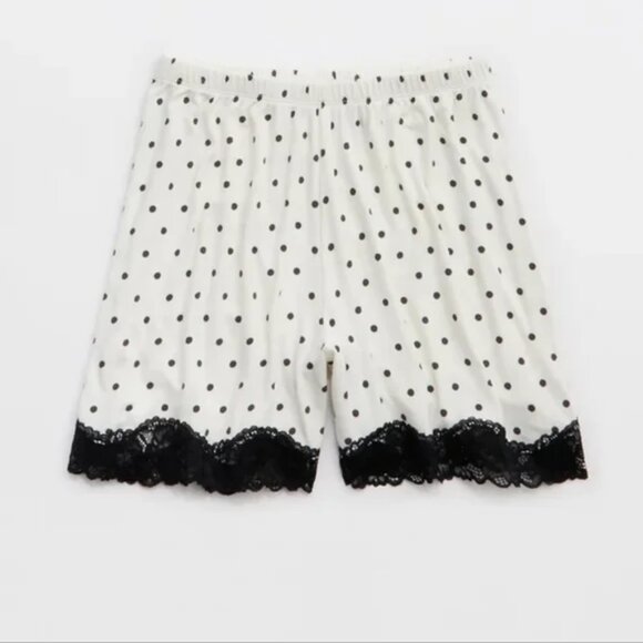 NWT Aerie Real Soft Rib Lace Boxer SZ M Color Soft Muslim - Picture 2 of 7